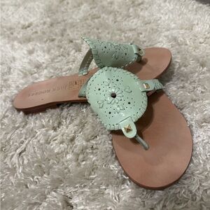 Jack Rogers Green Sandals Size 10